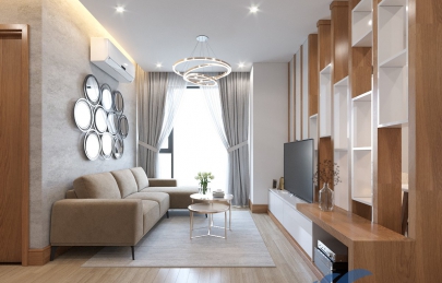 Thiết kế thi công chung cư căn hộ Thiên Niên Kỷ 65m2
